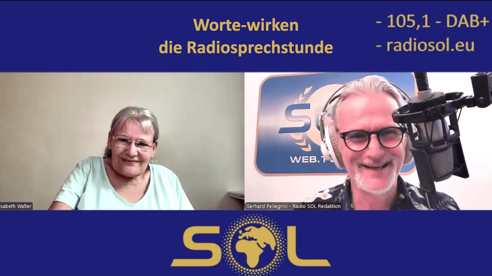 Worte-wirken Radiosprechstunde Elisabeth Walter und Gerhard Pelegrini sprechen über die Wirkung von Worten