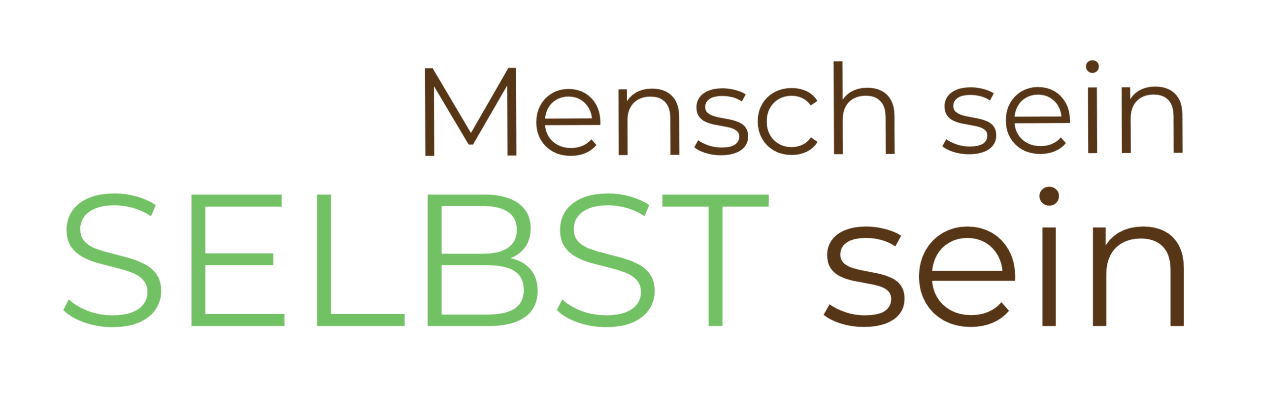 Logo. Mensch sein, Selbst sein