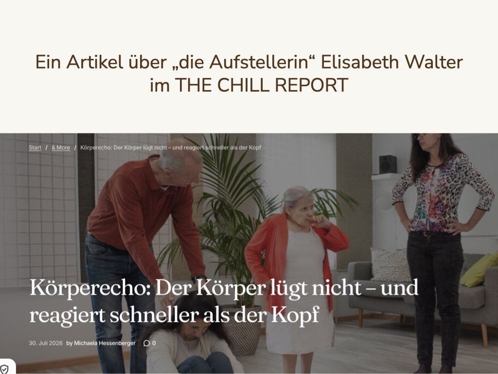 Artikel: KÖRPERECHO: Der Körper lügt nicht – und reagiert schneller als der Kopf